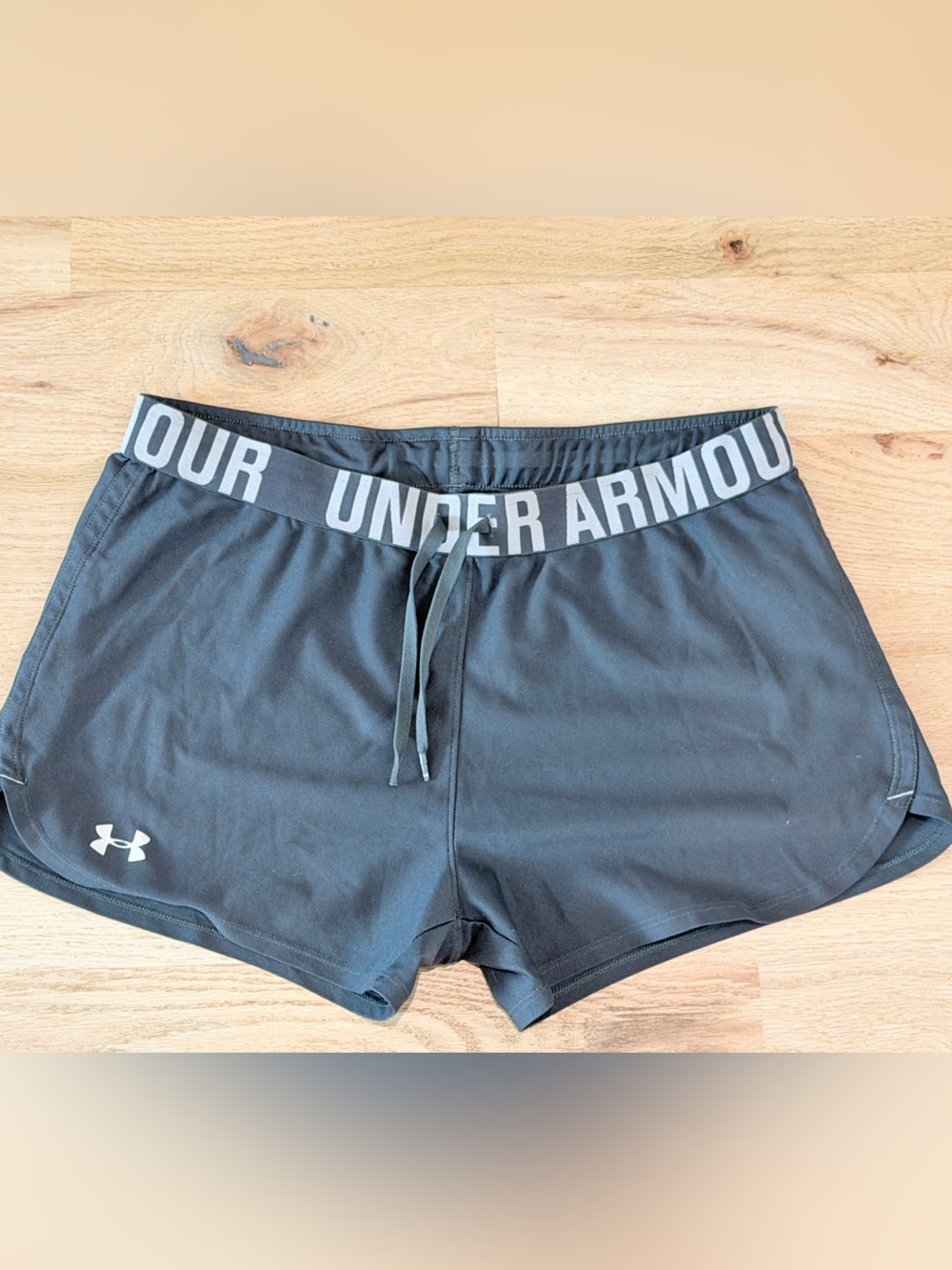 Under Armour Black Women's Logo Waistband Running Shorts